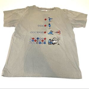Graphic T Street Fighter Arcade Button Layout Combo Retro  Tshirt Gray